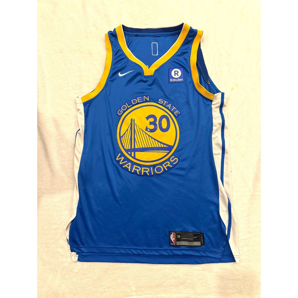 Nike Stephen Curry Golden State Warriors Icon Edition Swingman Jersey Blue XL 50
